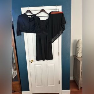 3-PIECE VINTAGE ITALIAN DESIGNER COCKTAIL DRESS